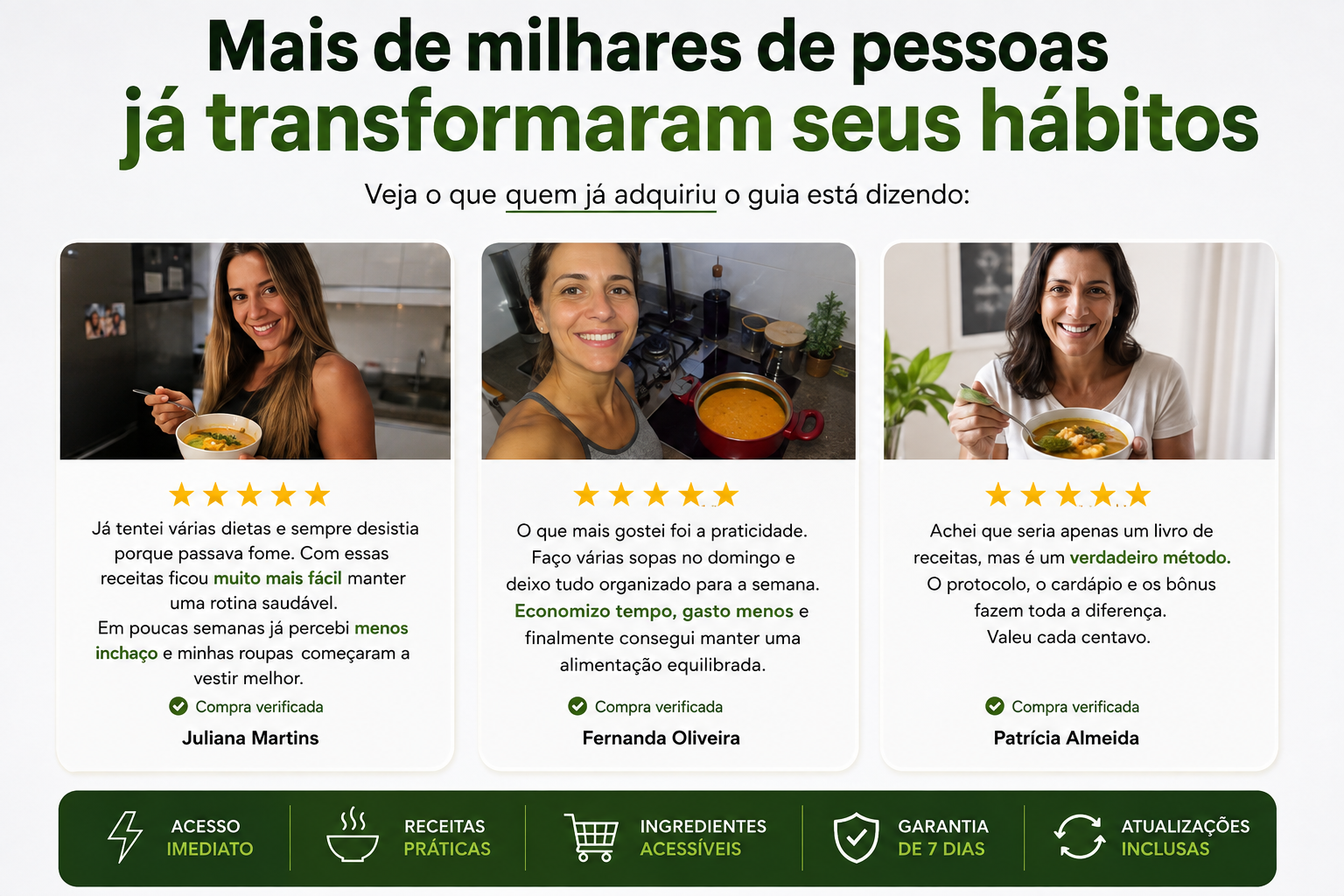Depoimentos de clientes