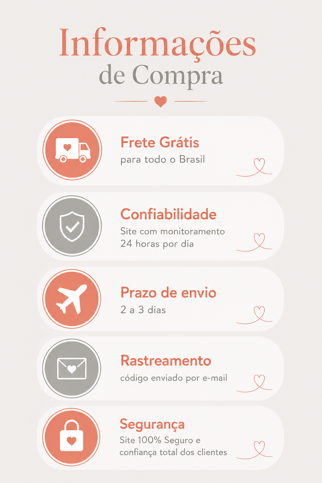 Use Lana - Informações de Pedidos - Garantia e Política de Troca